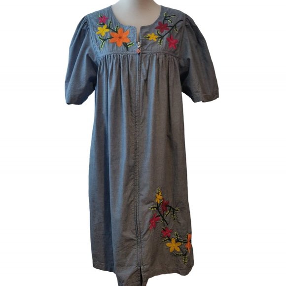 Go Softly Patio Dresses Go Softly Patio Womens Blue Floral